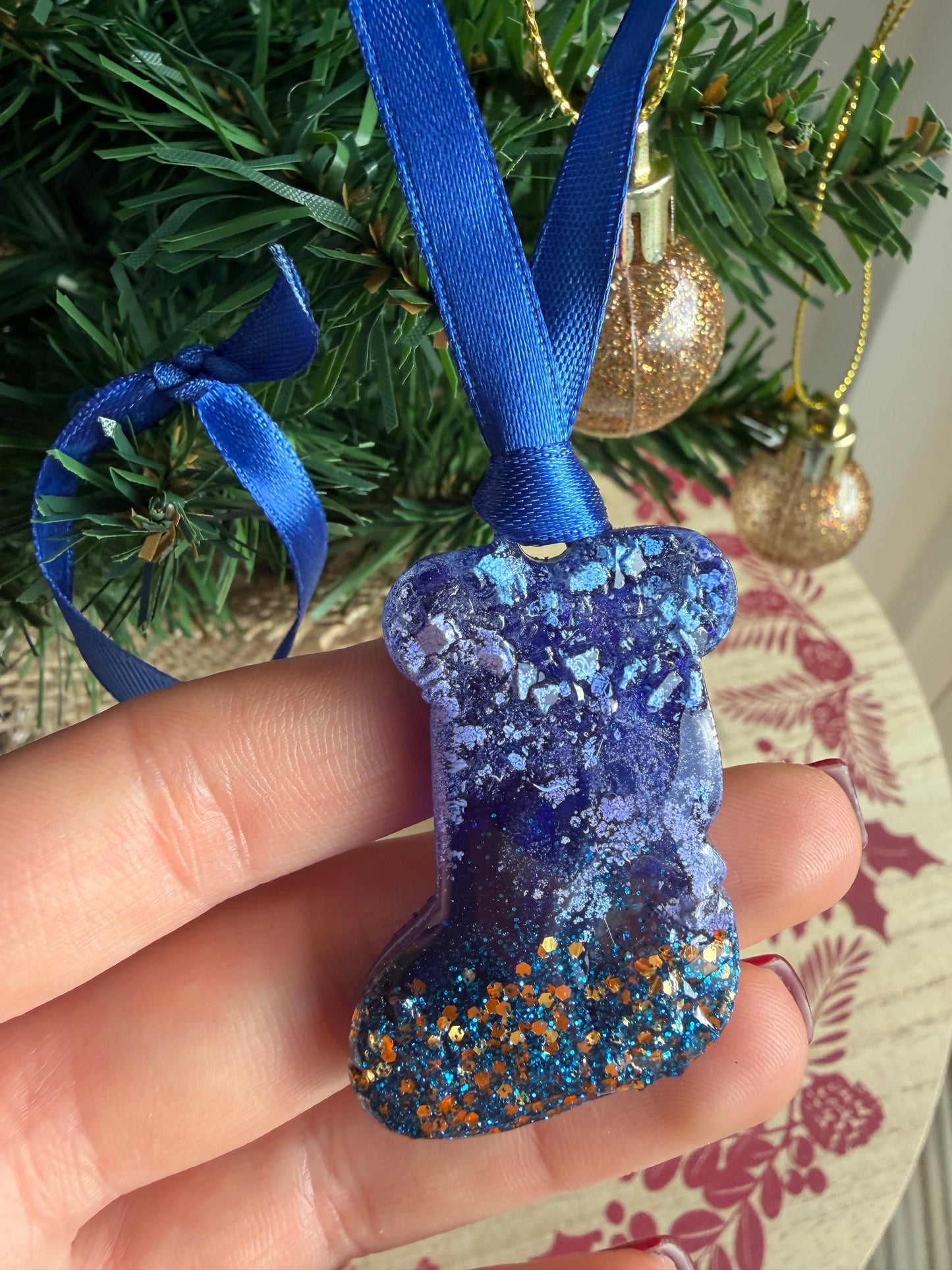 Mini Christmas Tree Ornament set (8 psc)
