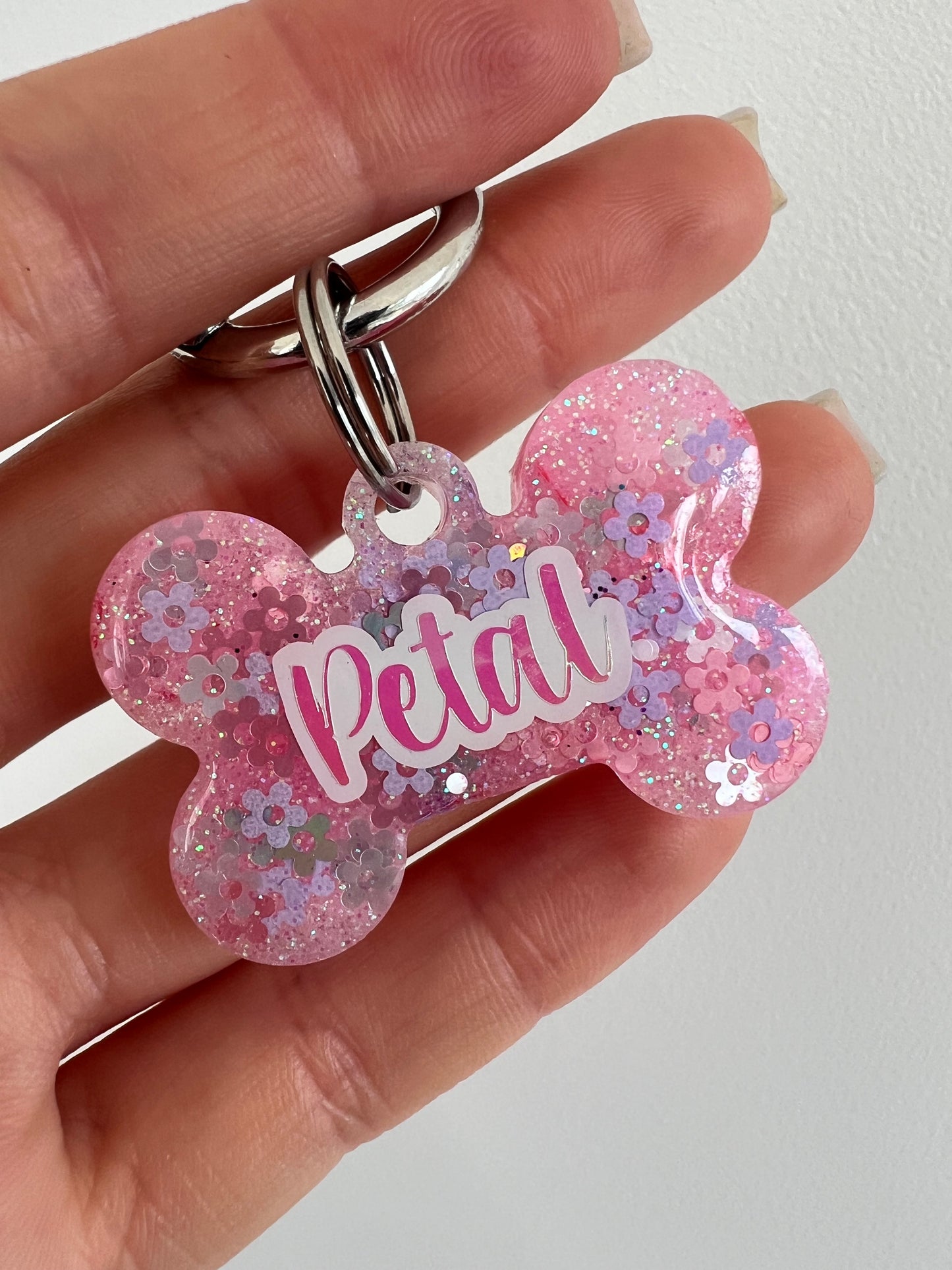 Flower Pet Tag