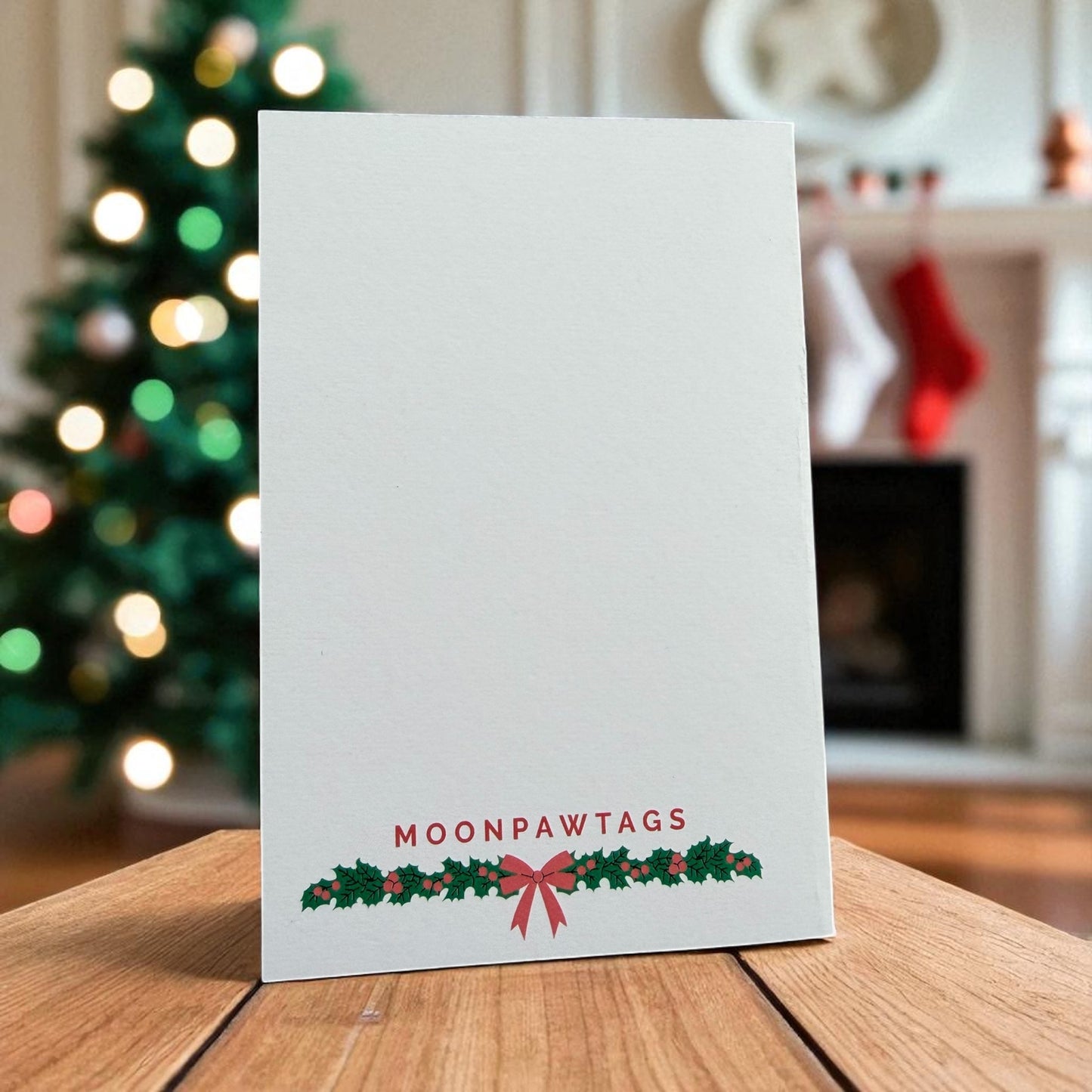 Christmas Card " Love, licks & holiday tricks"