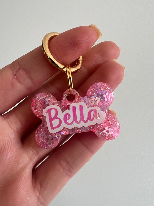 Flower Pet Tag
