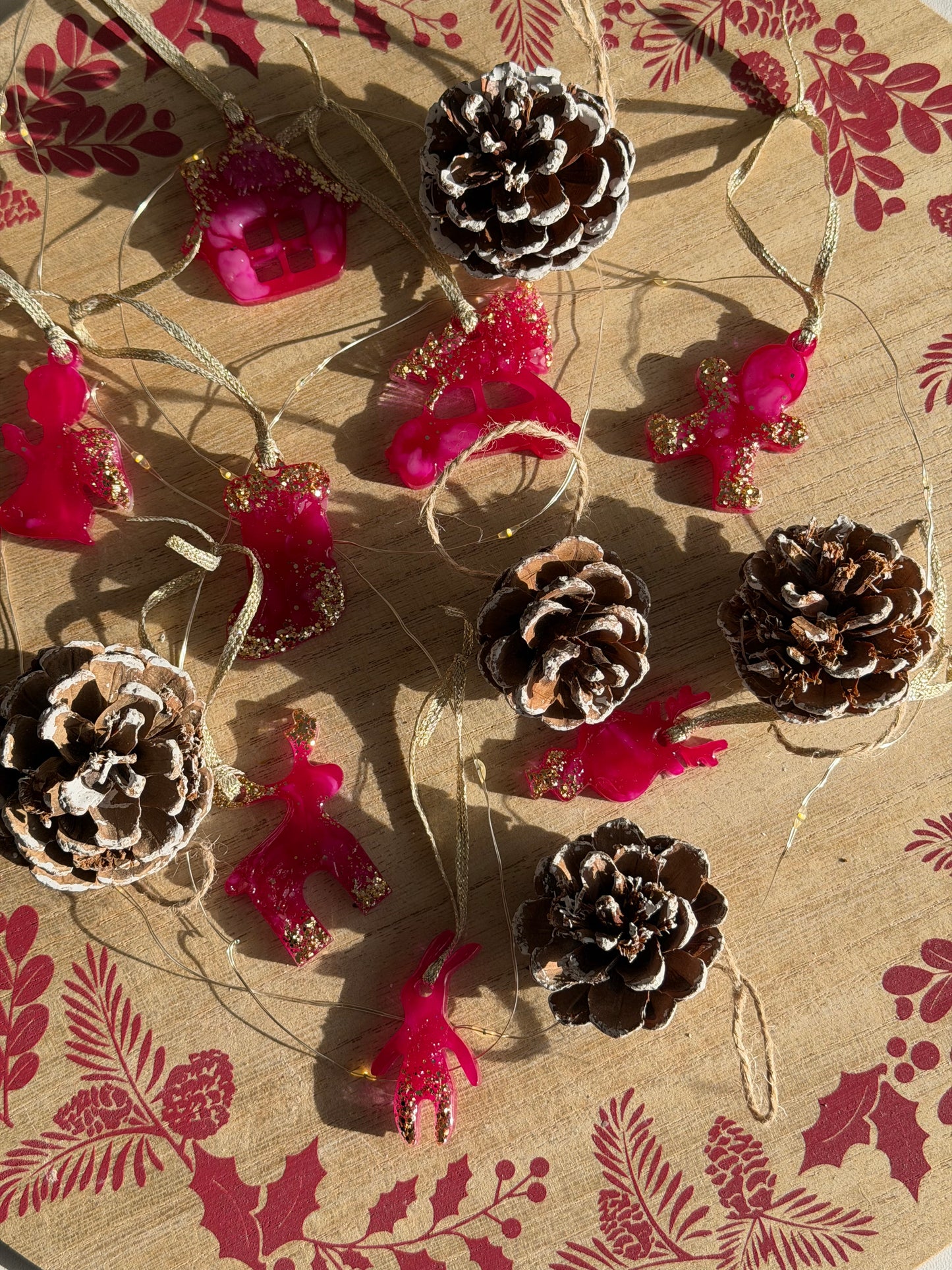 Mini Christmas Tree Ornament Set (8 pcs)