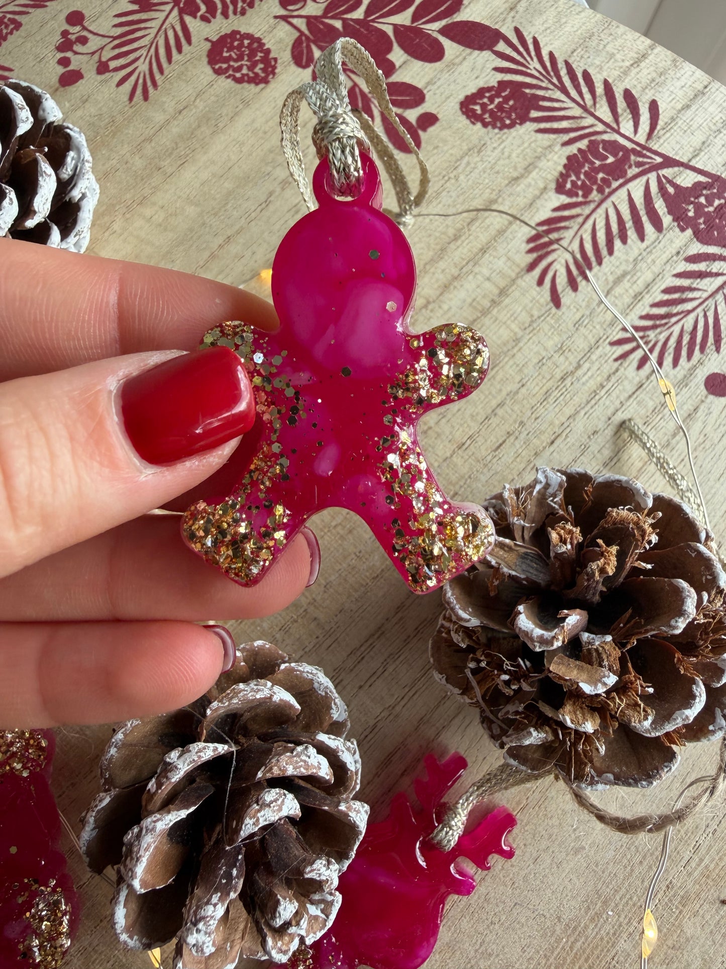 Mini Christmas Tree Ornament Set (8 pcs)