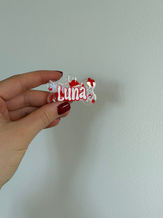 Christmas Santa's Glove Pet Tags