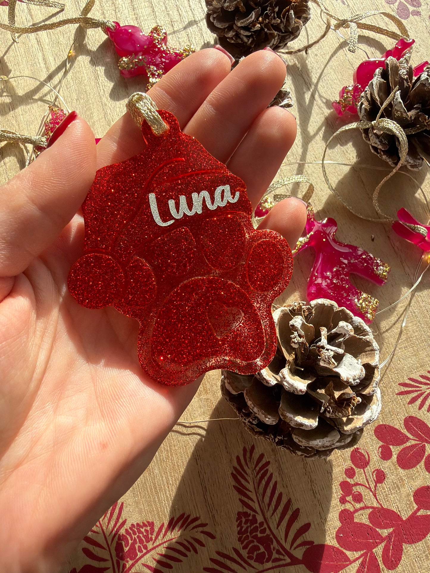 Personalised Pet Name Christmas Ornament
