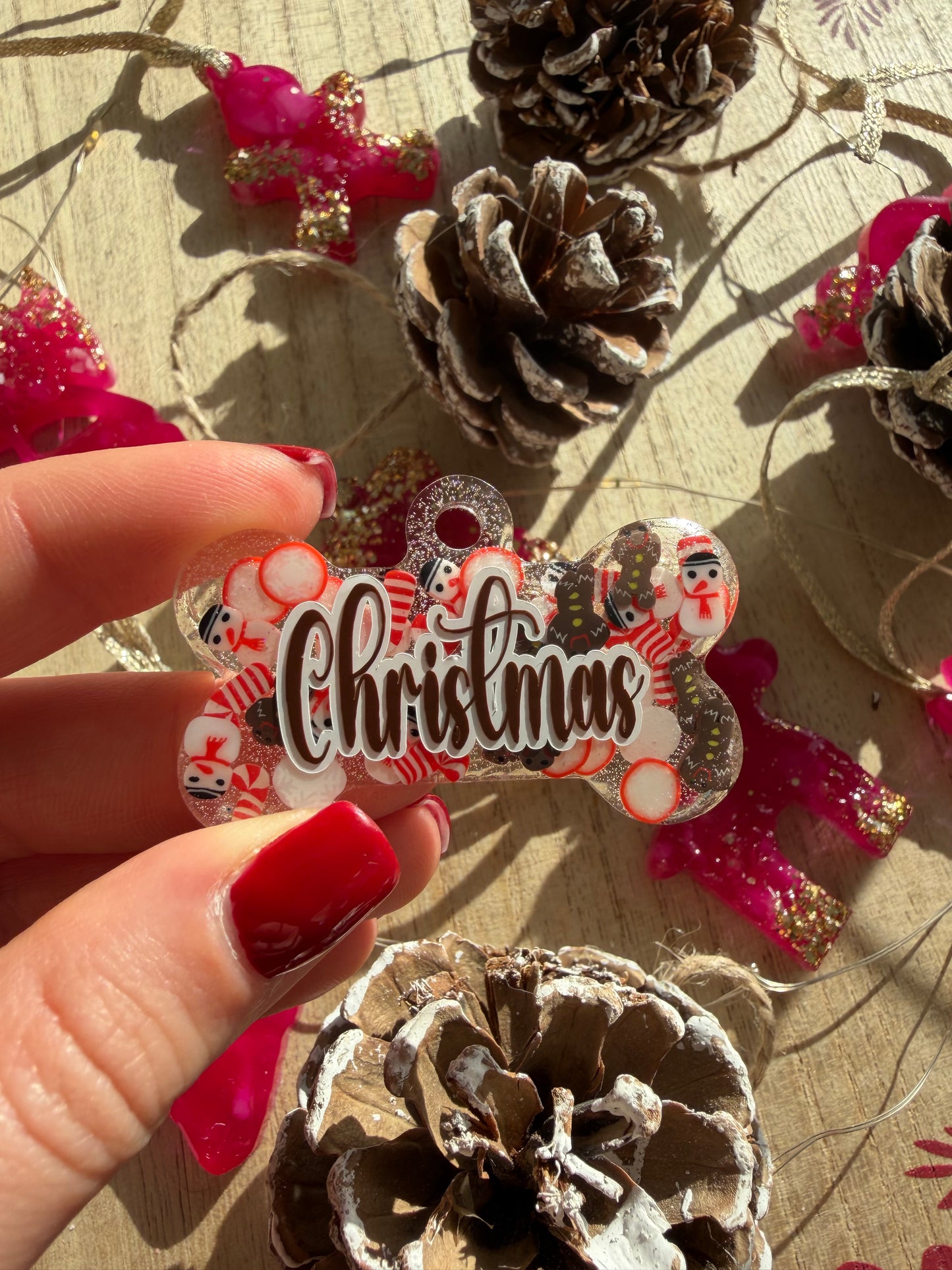 Christmas Snowman Pet Tags