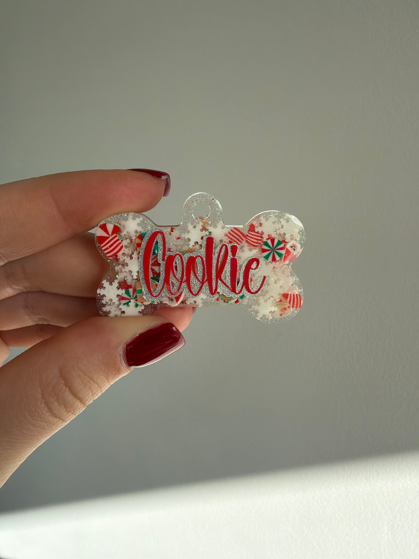 Christmas Snowflake Pet Tags