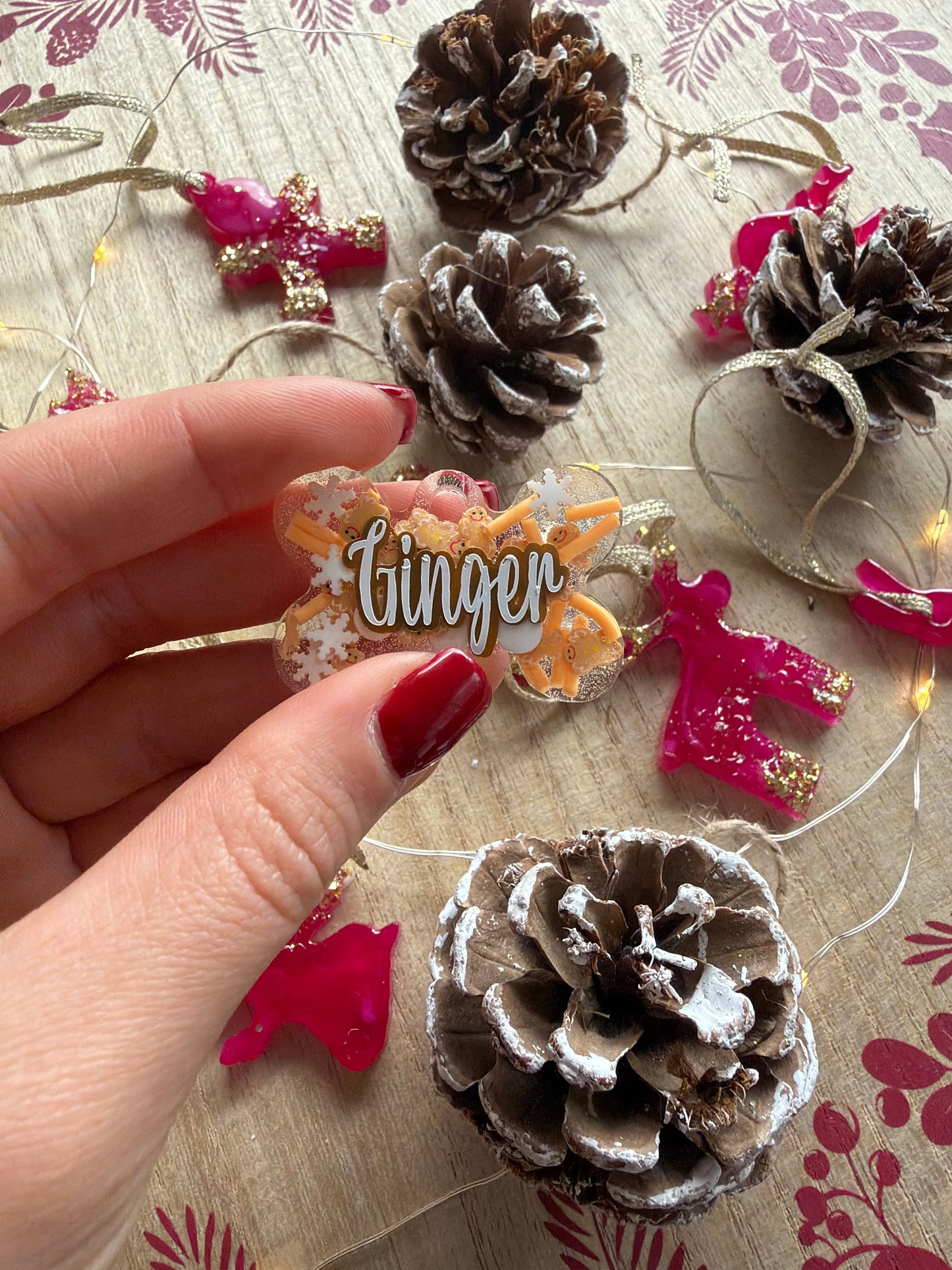 Christmas Ginger Pet Tags