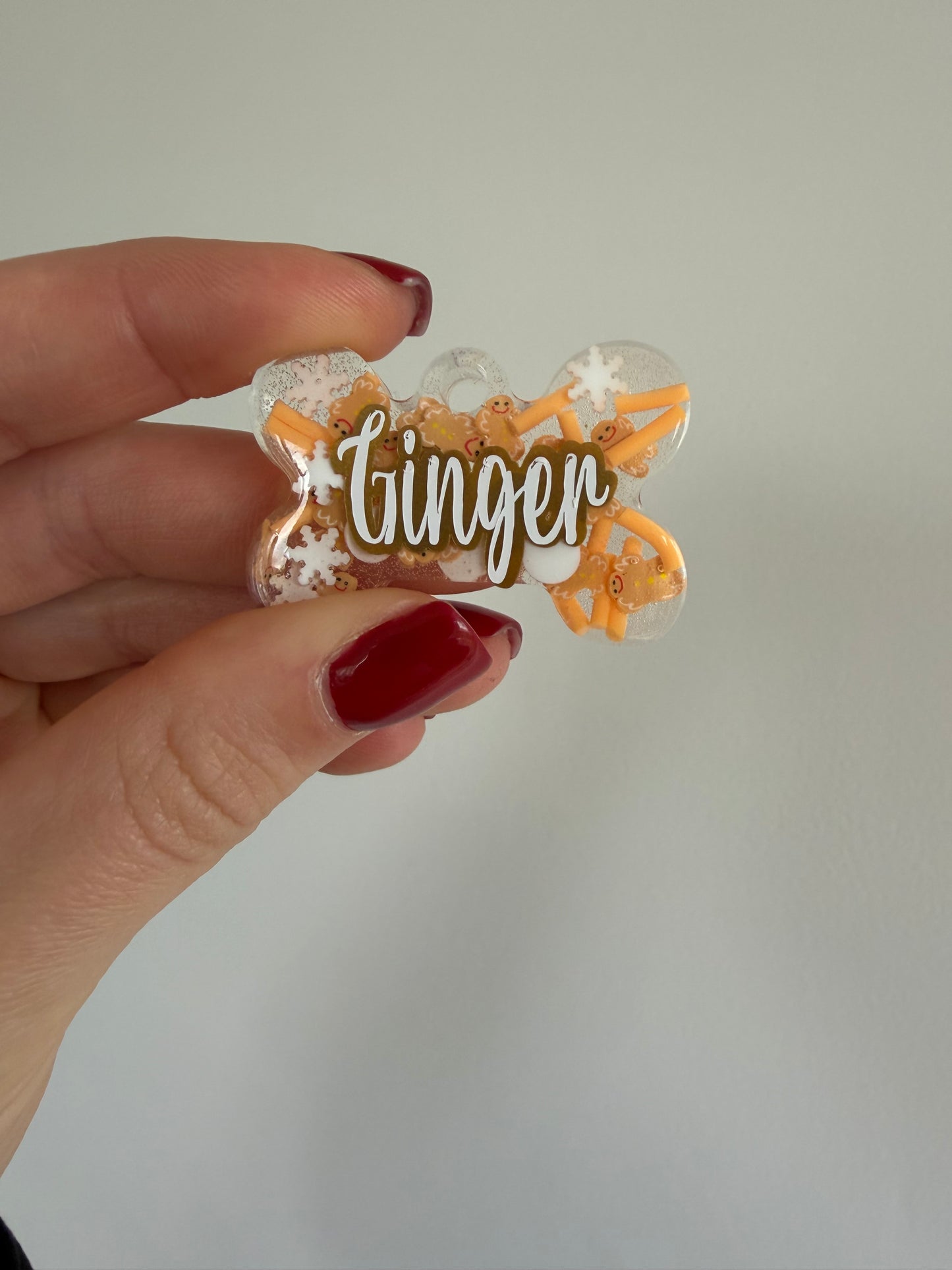 Christmas Ginger Pet Tags