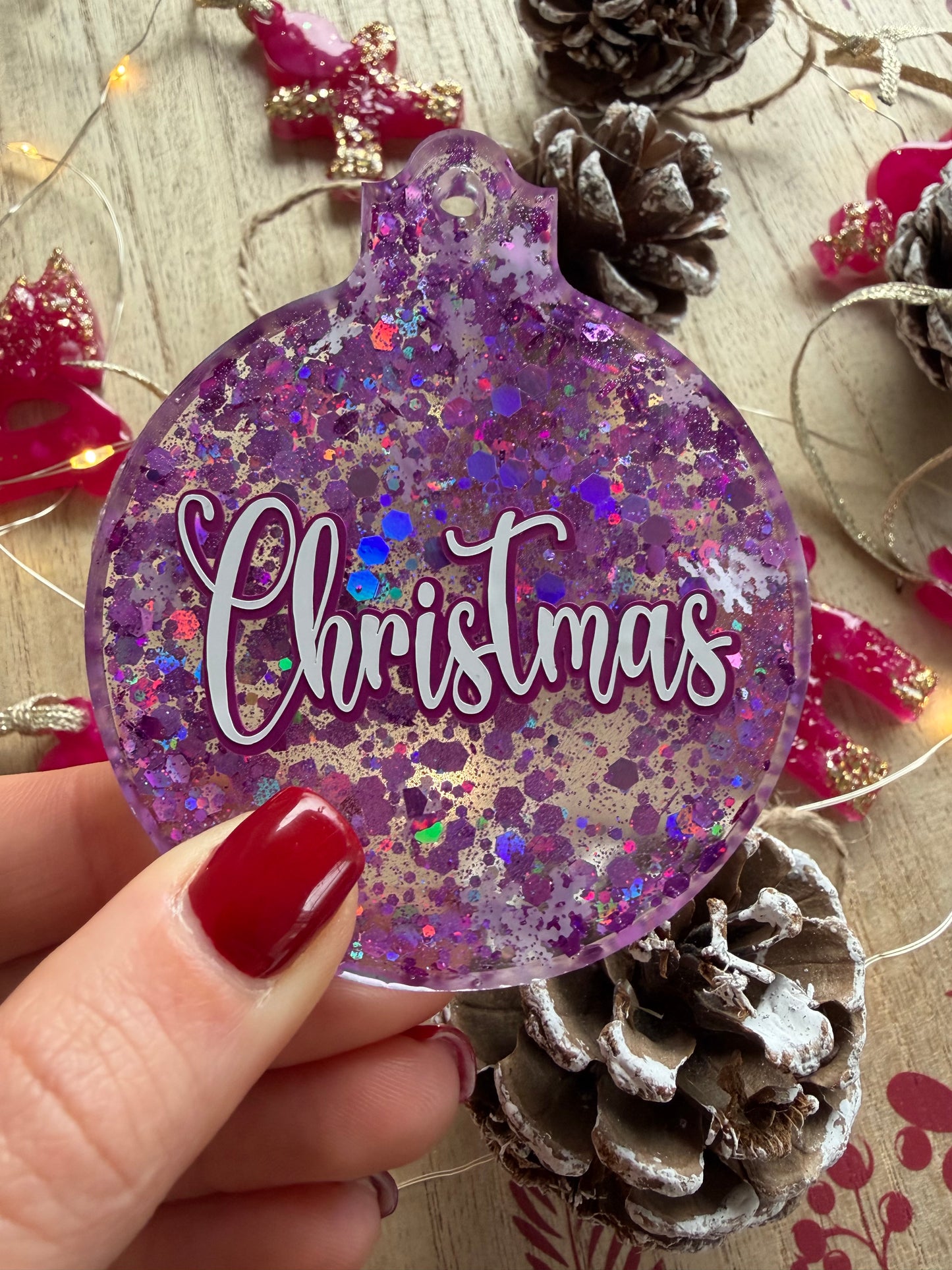 Personalised Pet Name Christmas tree Ornament