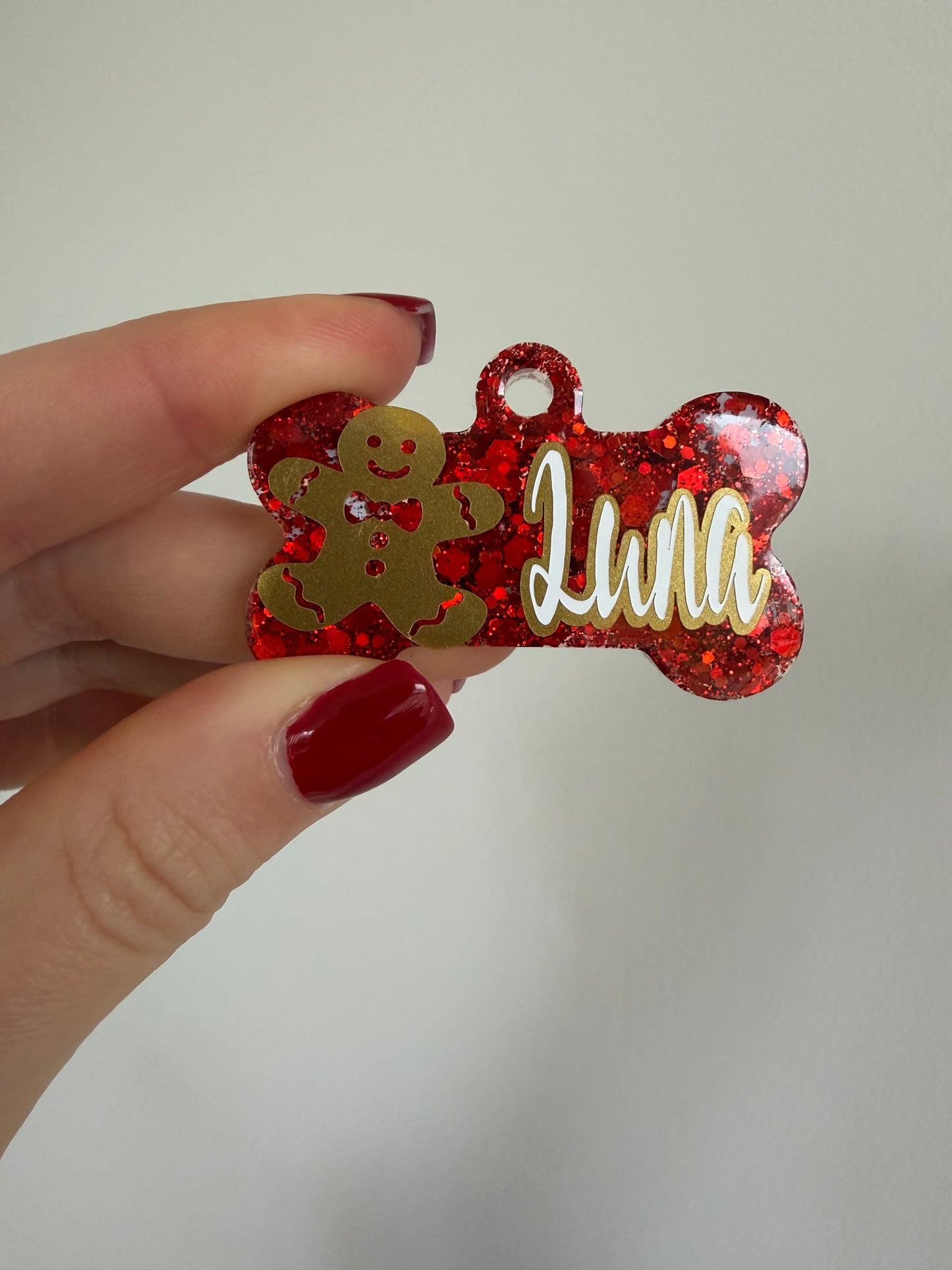 Christmas Pet Tags( Gingerbread)