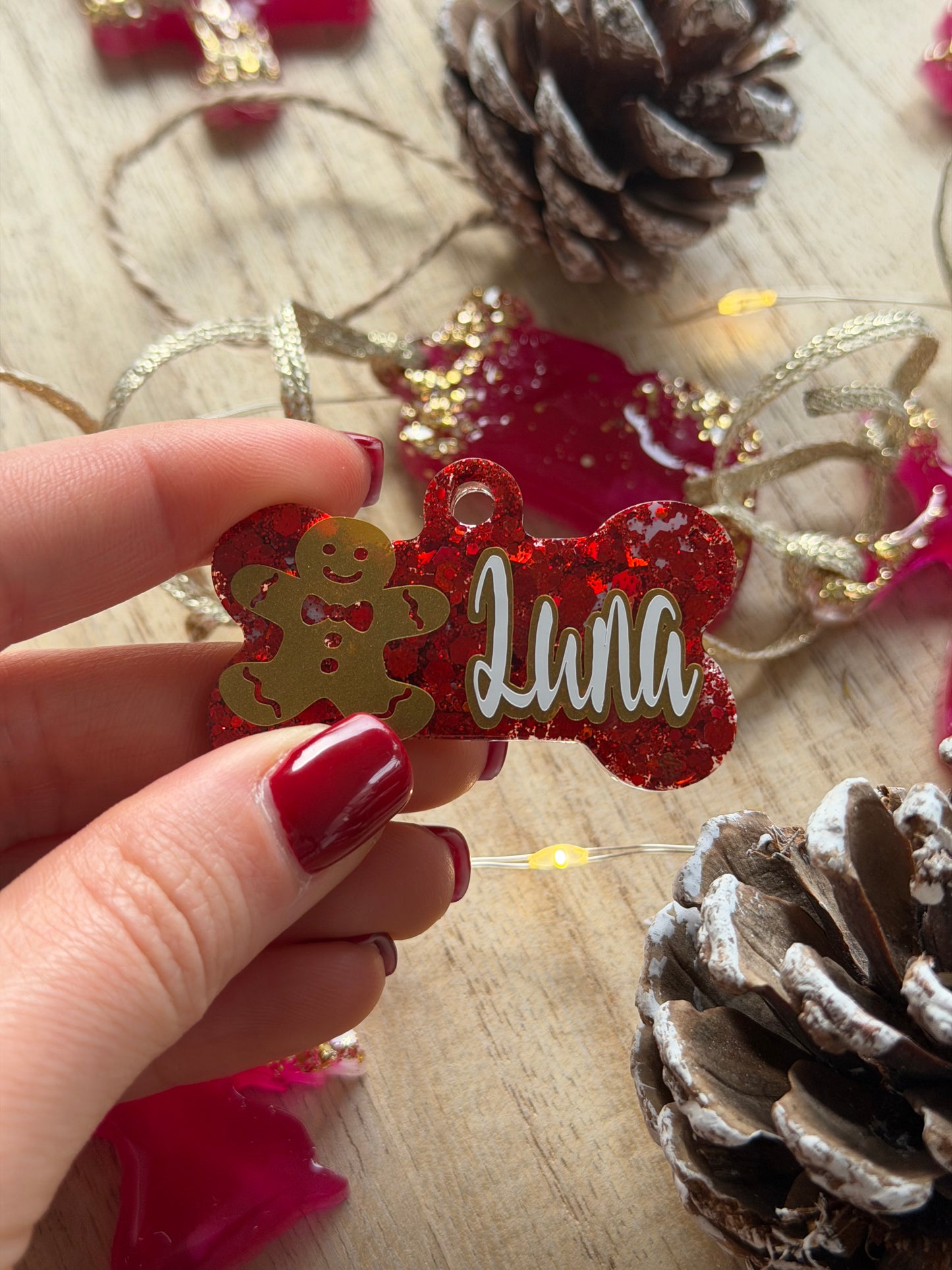 Christmas Pet Tags( Gingerbread)
