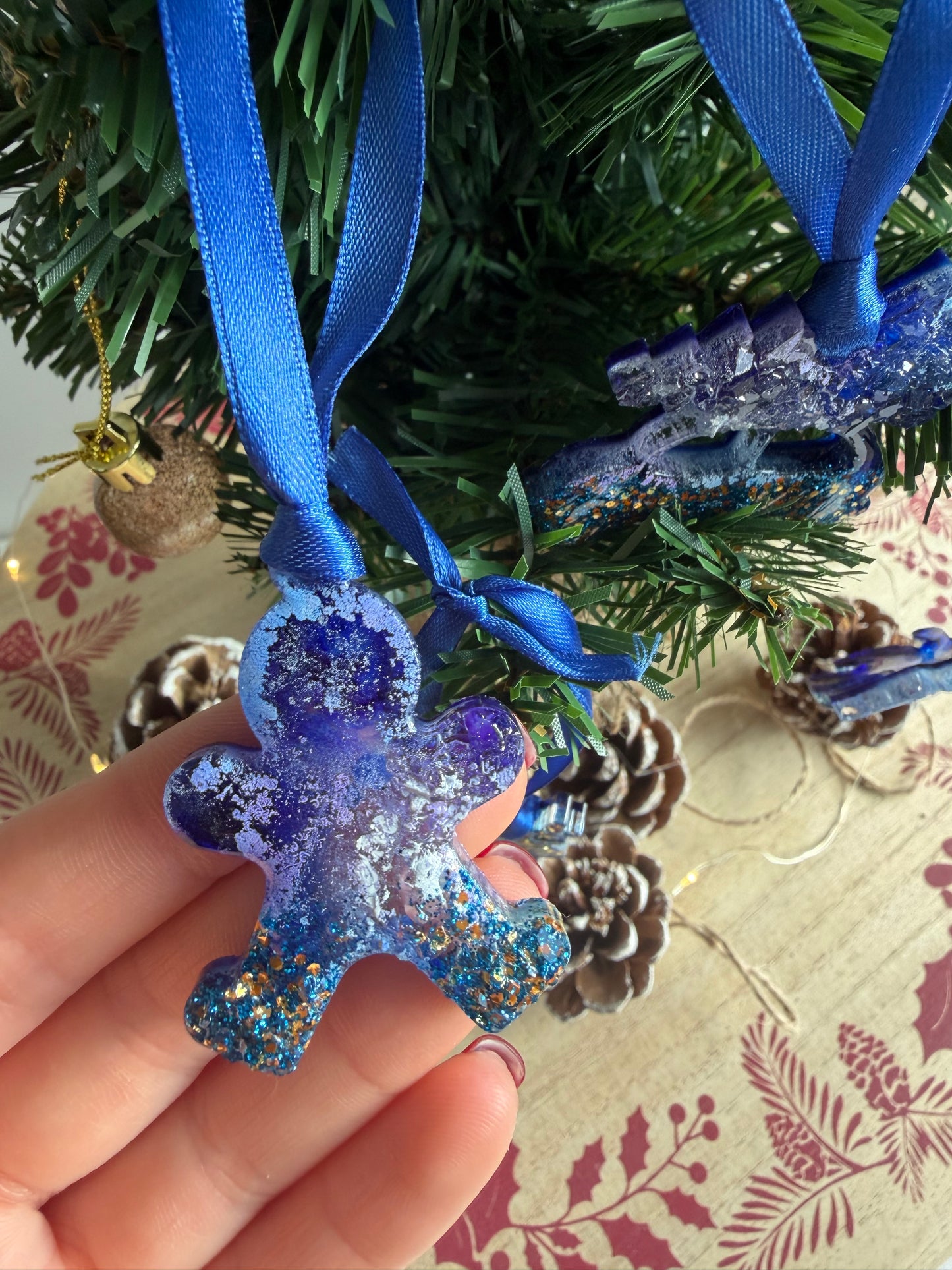 Mini Christmas Tree Ornament set (8 psc)