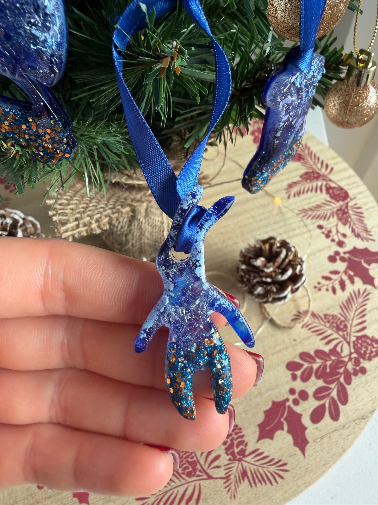 Mini Christmas Tree Ornament set (8 psc)