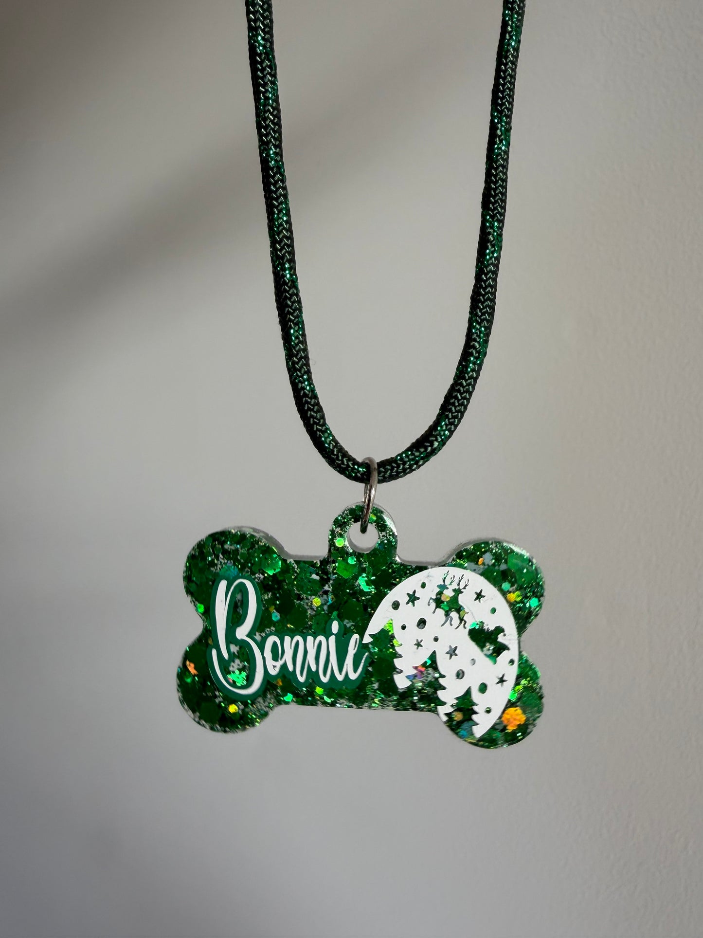 Christmas Pet Collar (Rope+ Tag, without Beads)
