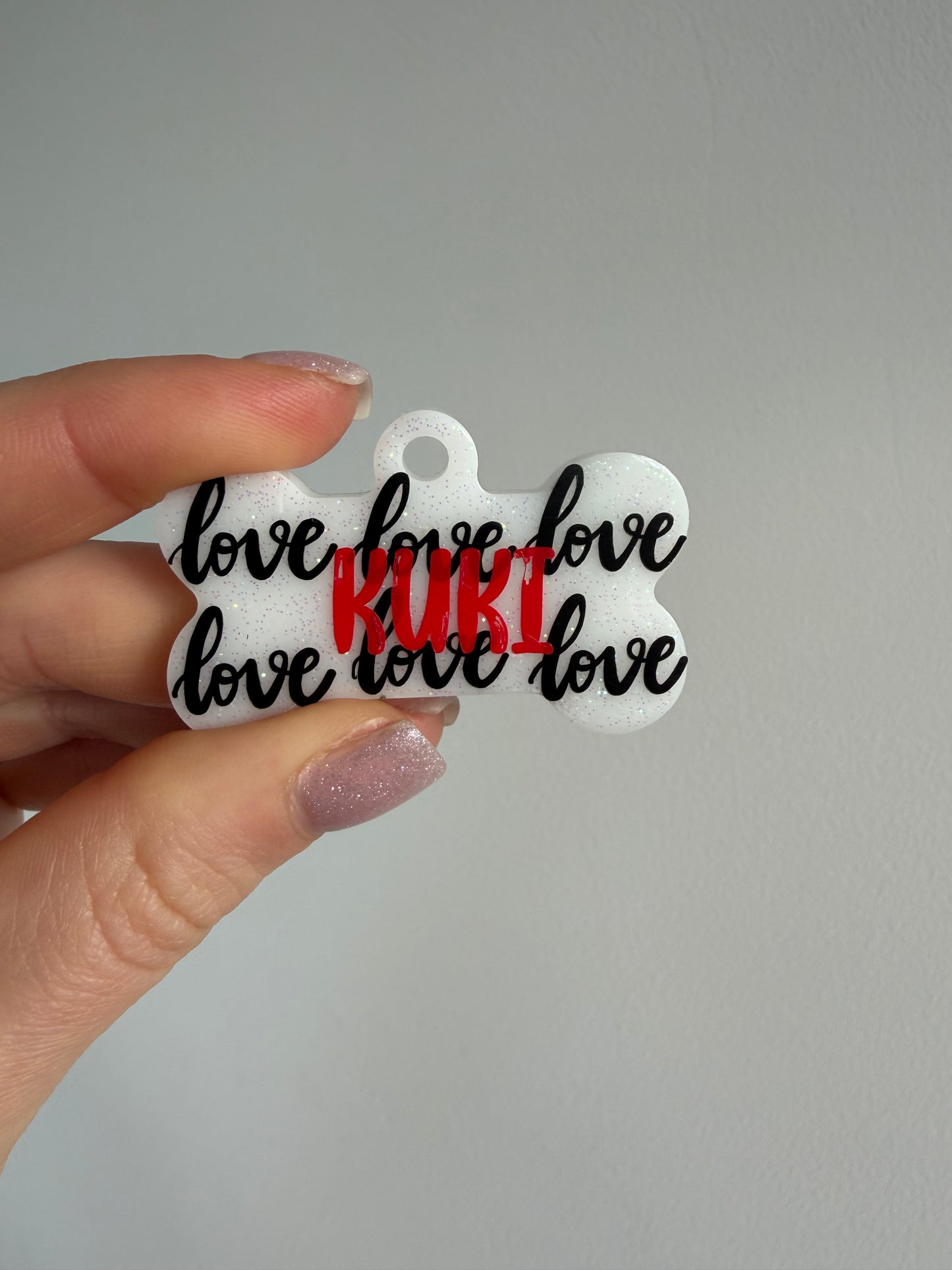 Valentines "Love" Pet Tags