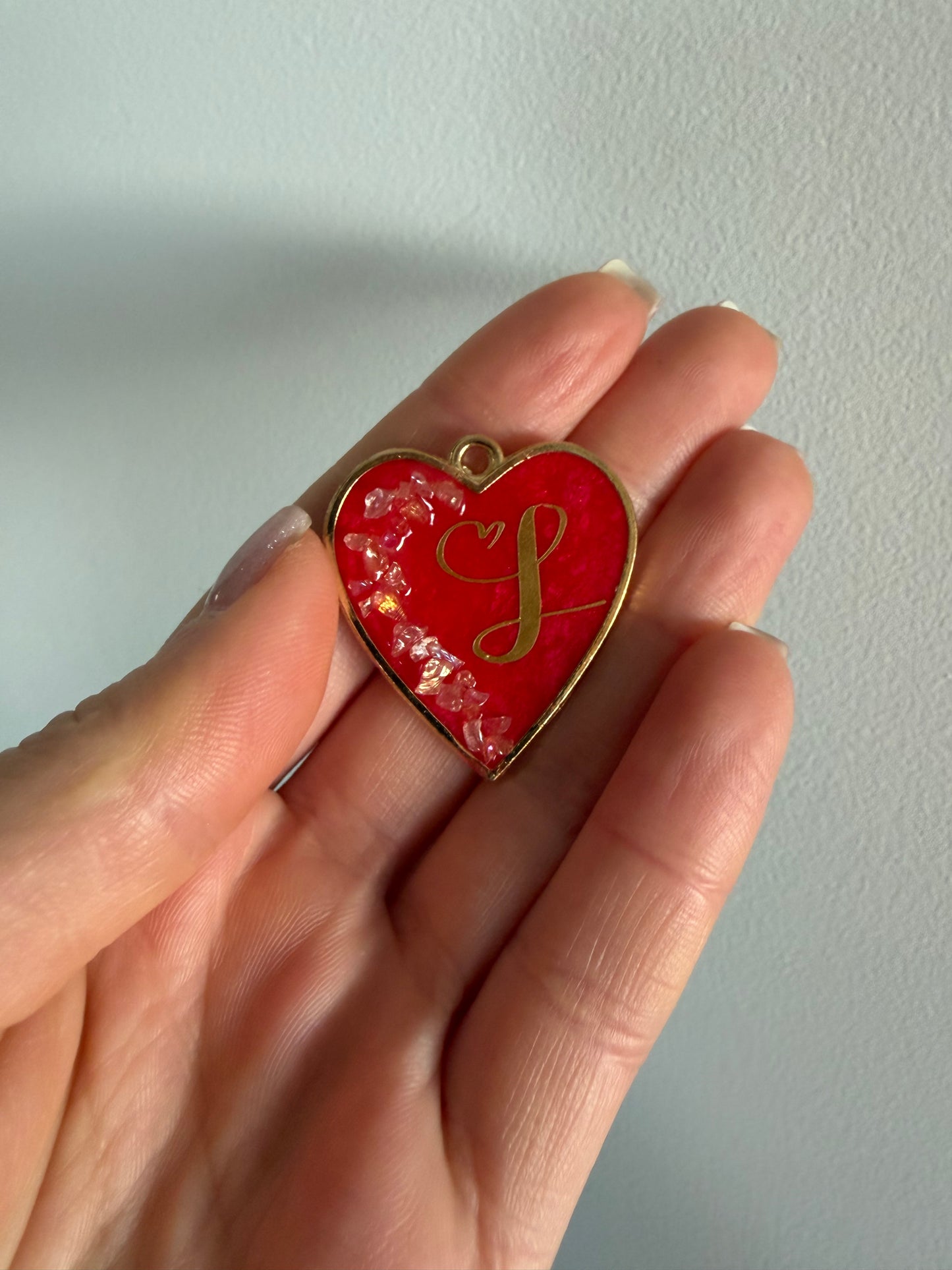 Pet tags (metal heart frame)