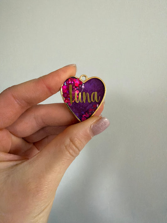 Pet Tags (metal heart frame)