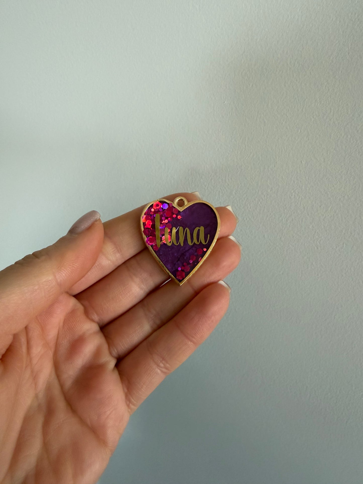 Pet Tags (metal heart frame)