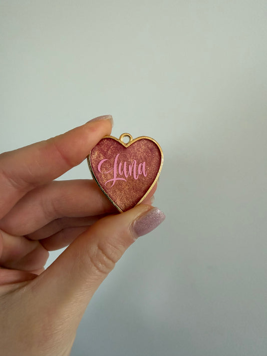 Pet Tags (metal heart frame)