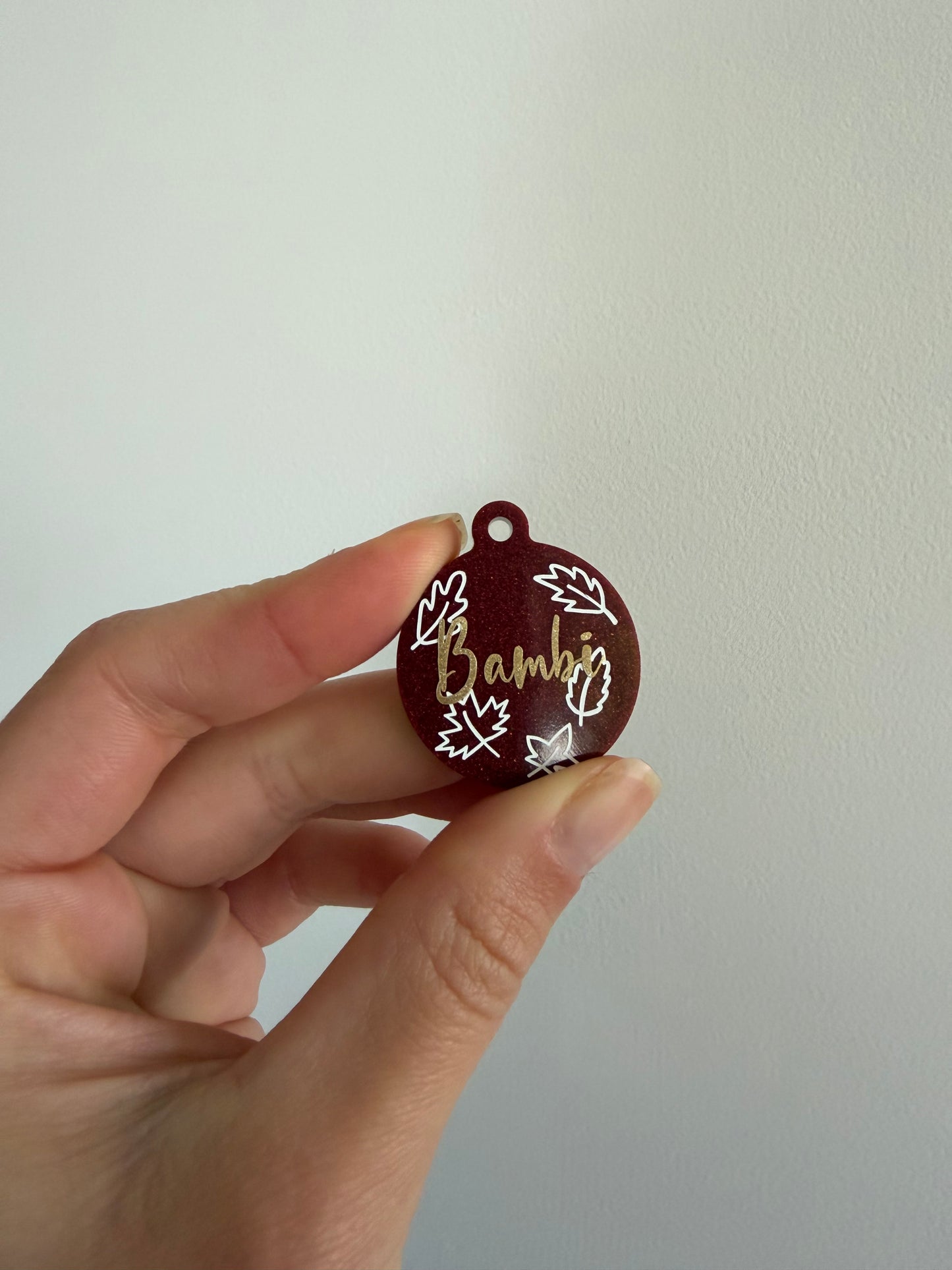 Autumn Leaves Pet Tags