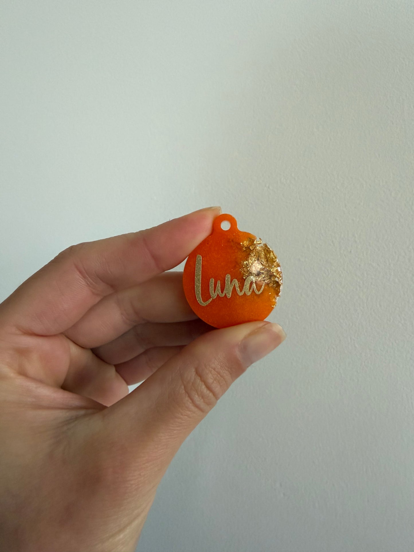 Autumn Half Golden  Pet Tags