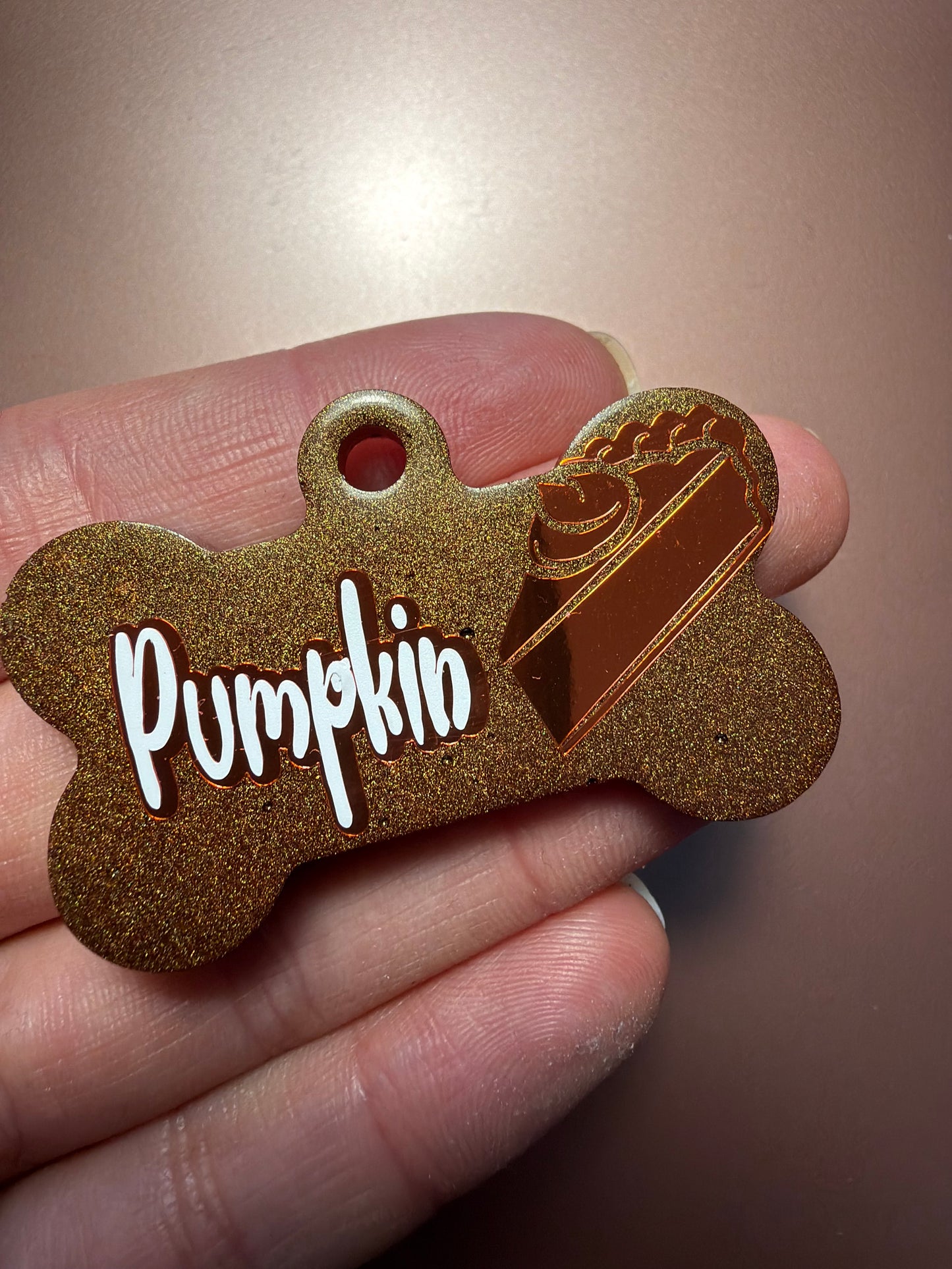 Pumpkin Pie Autumn Pet Tags