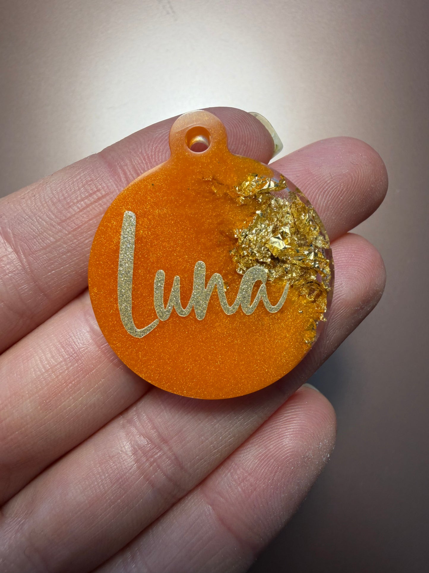 Autumn Half Golden  Pet Tags