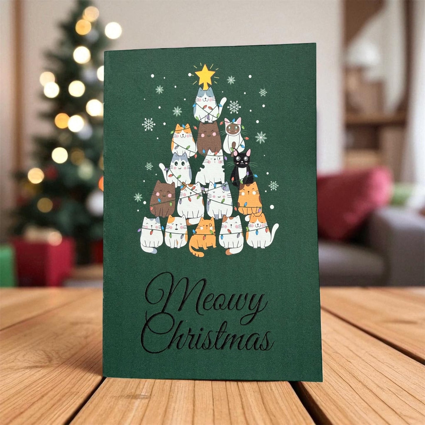 Christmas Card "Meowy Christmas"