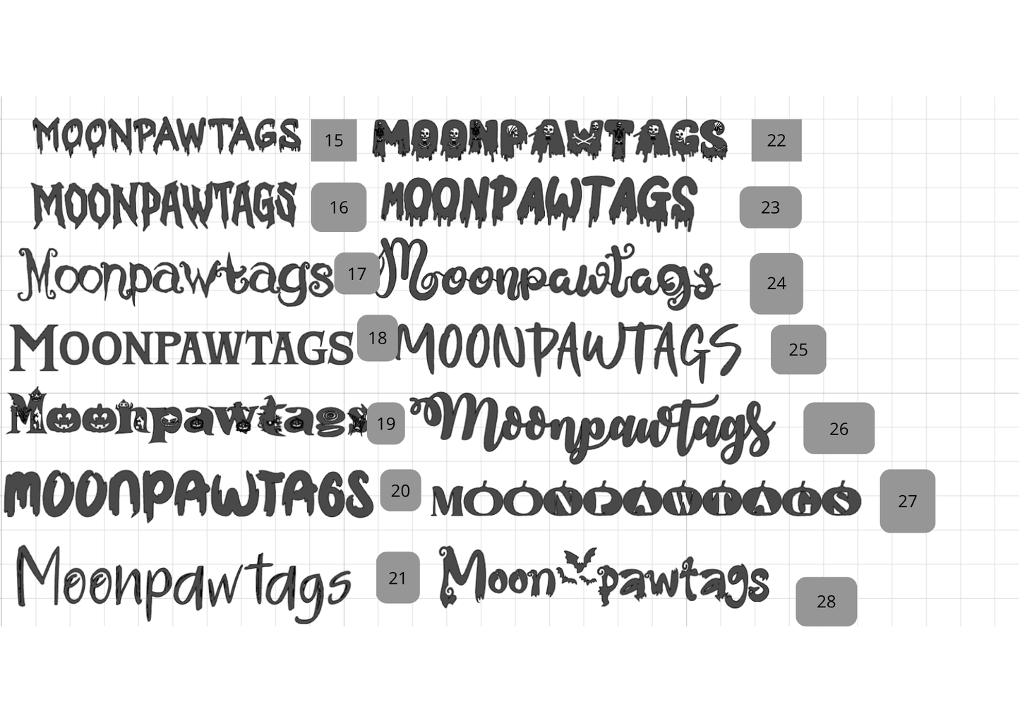 Autumn Pet Tags